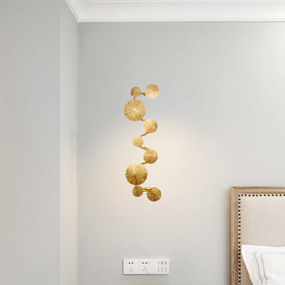 Lotus Leaf Modern Brass Wall Sconce