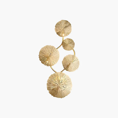 Lotus Leaf Modern Brass Wall Sconce