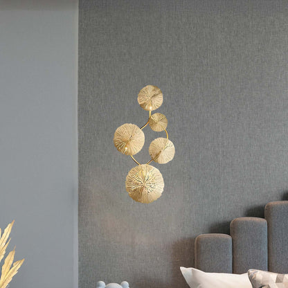 Lotus Leaf Modern Brass Wall Sconce