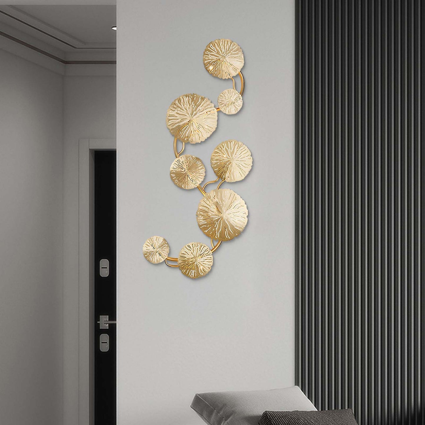 Lotus Leaf Modern Brass Wall Sconce