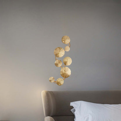 Lotus Leaf Modern Brass Wall Sconce