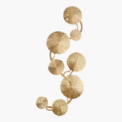 Lotus Leaf Modern Brass Wall Sconce