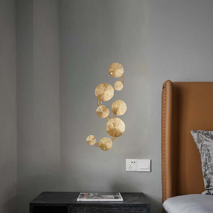 Lotus Leaf Modern Brass Wall Sconce