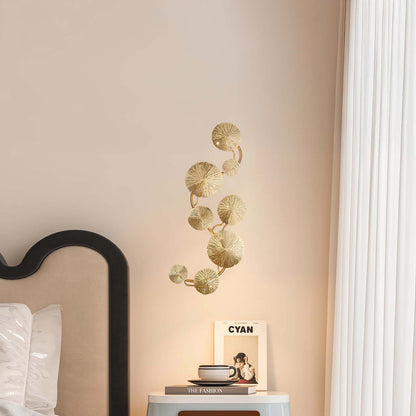 Lotus Leaf Modern Brass Wall Sconce