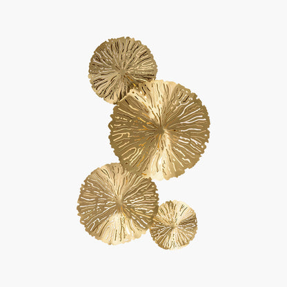 Lotus Leaf Modern Brass Wall Sconce