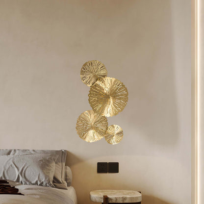 Lotus Leaf Modern Brass Wall Sconce