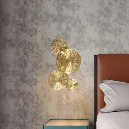 Lotus Leaf Modern Brass Wall Sconce