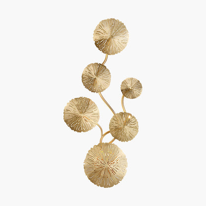 Lotus Leaf Modern Brass Wall Sconce