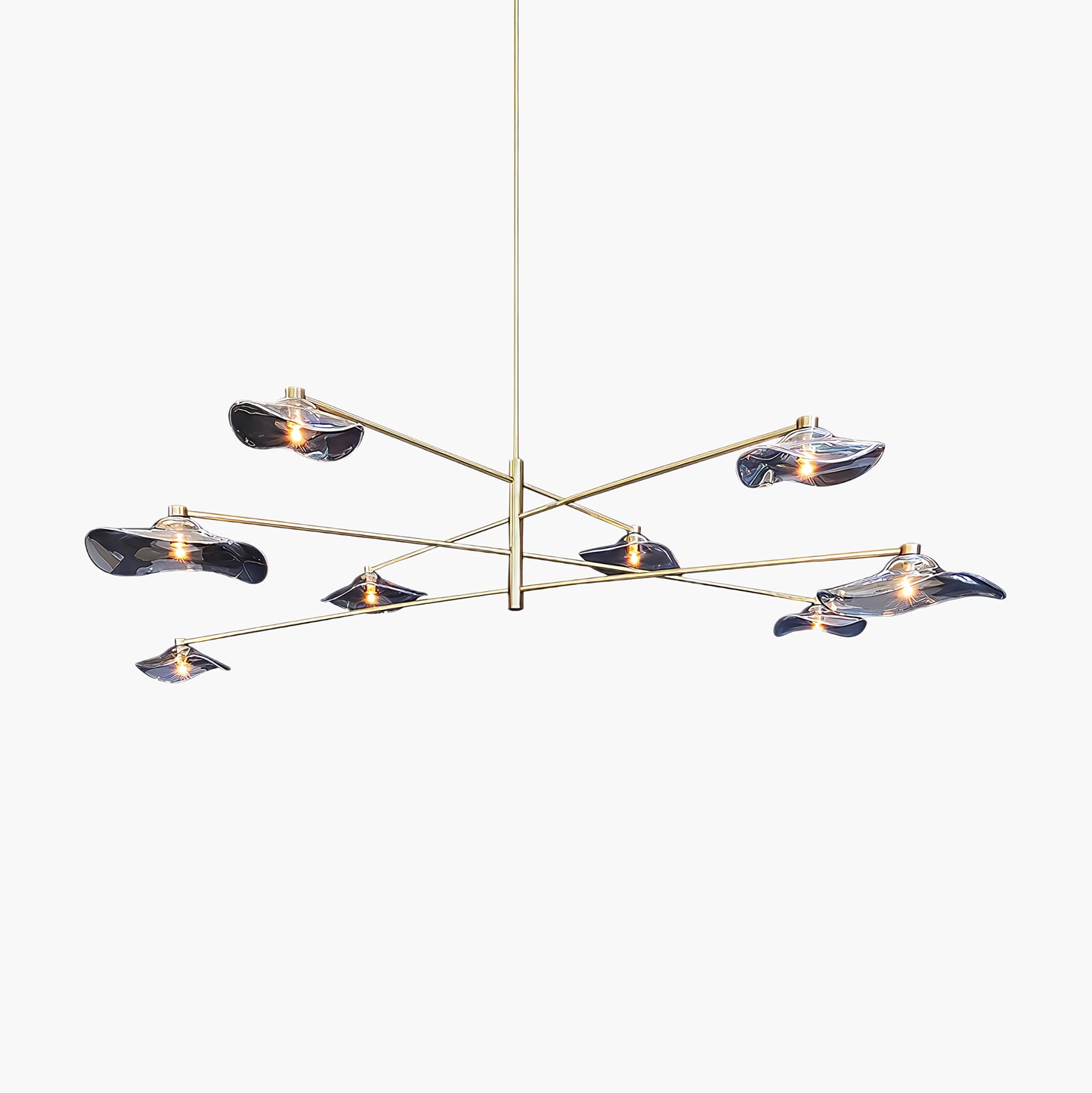 Lotus Leaves Modern Crystal Chandelier