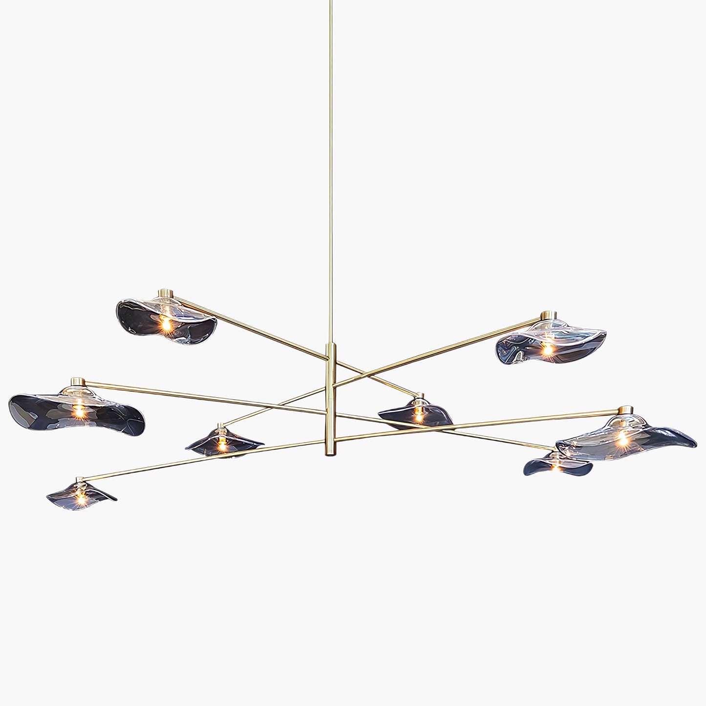 Lotus Leaves Modern Crystal Chandelier