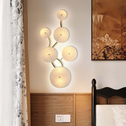 Lotus Petal Eclectic Metal Wall Lamp