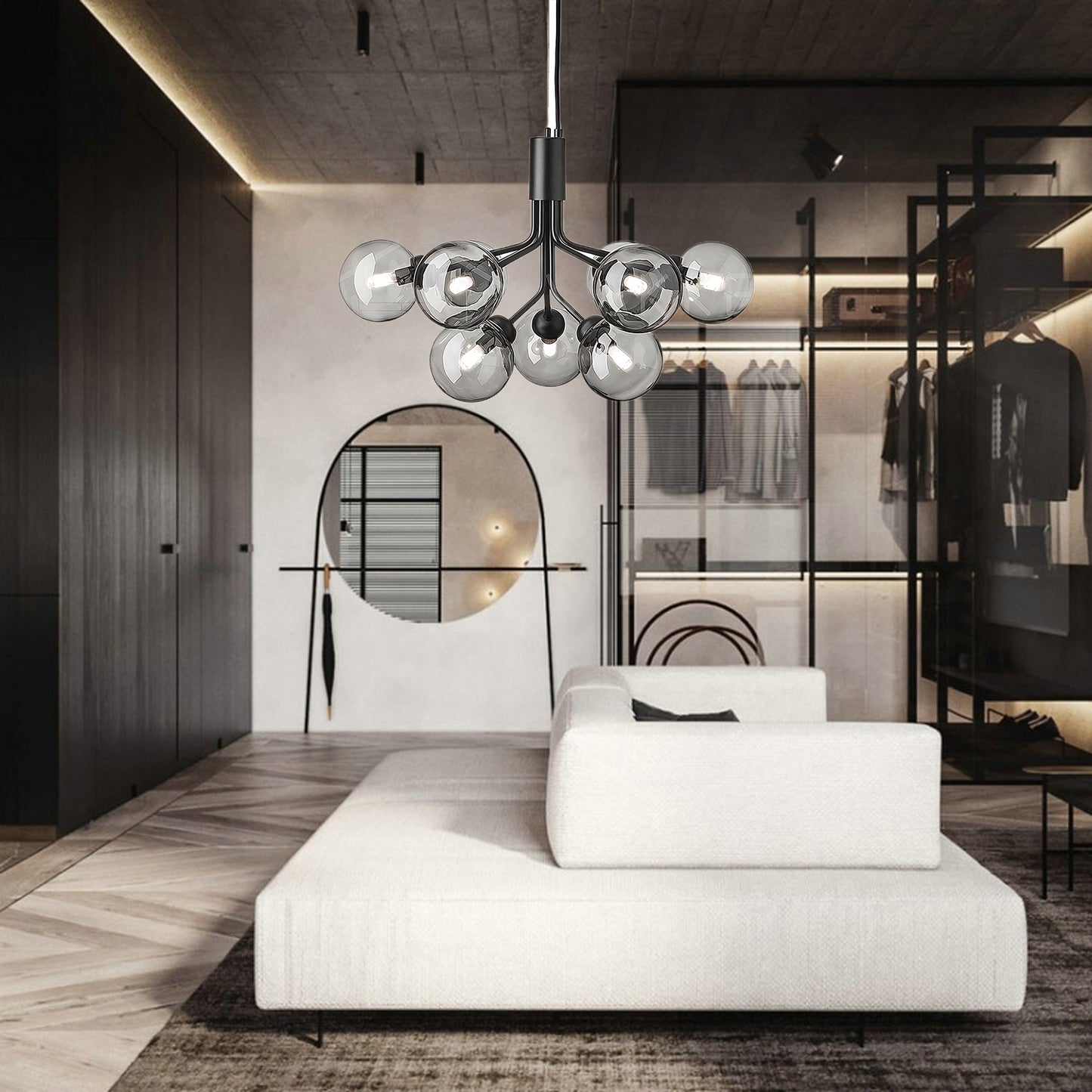 Lumiflora Minimalist Crystal Chandelier