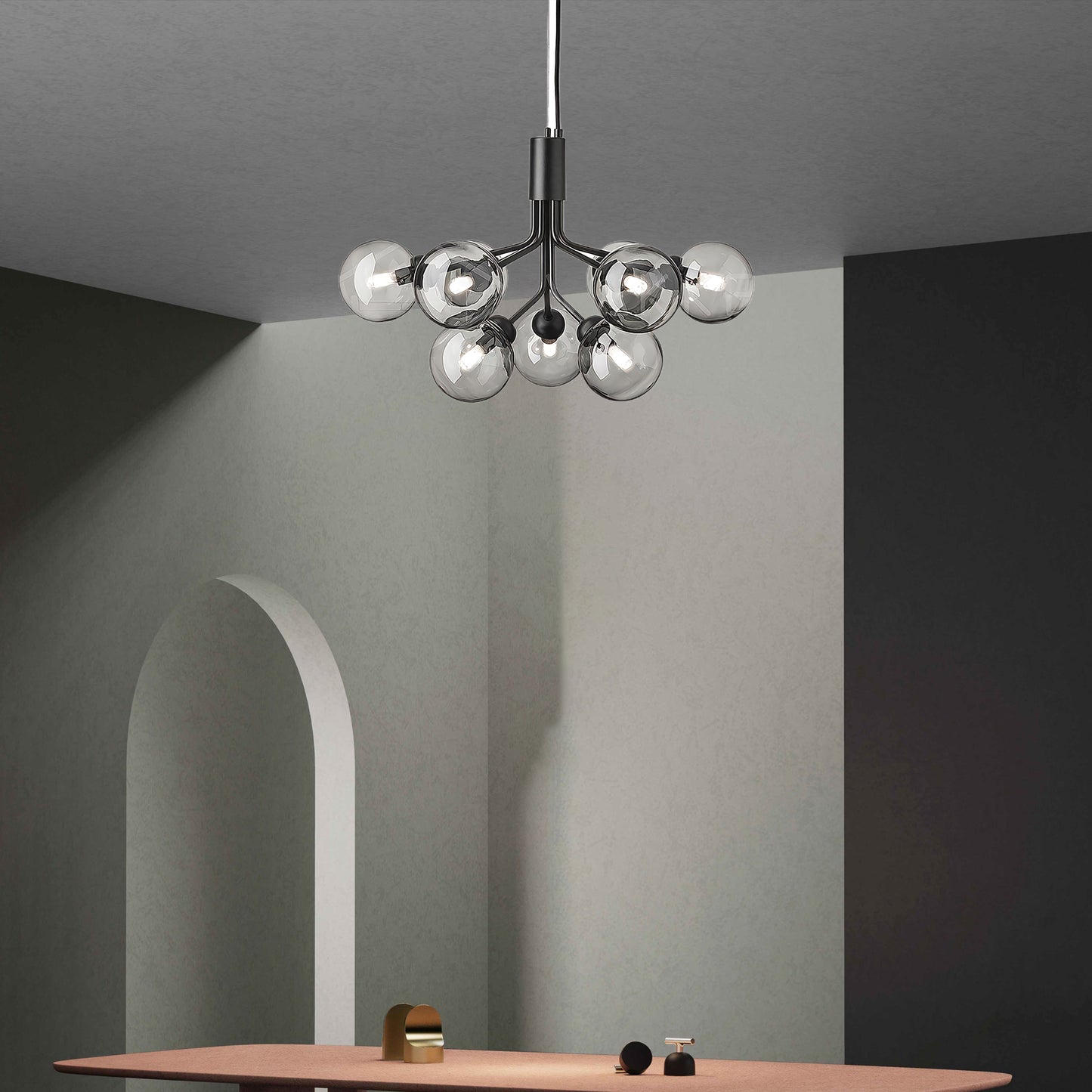 Lumiflora Minimalist Crystal Chandelier