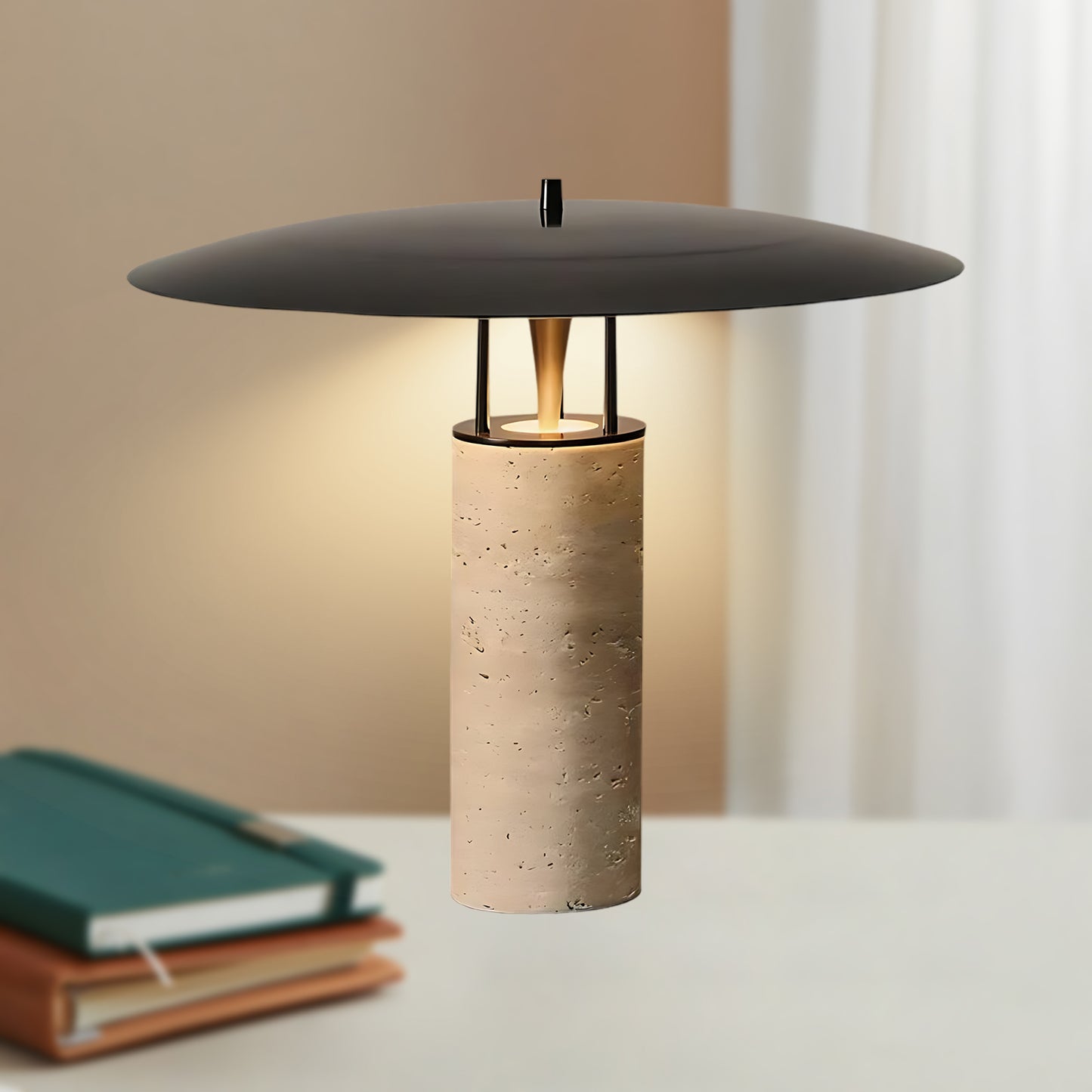 Luna Minimalist Metal Table Lamp