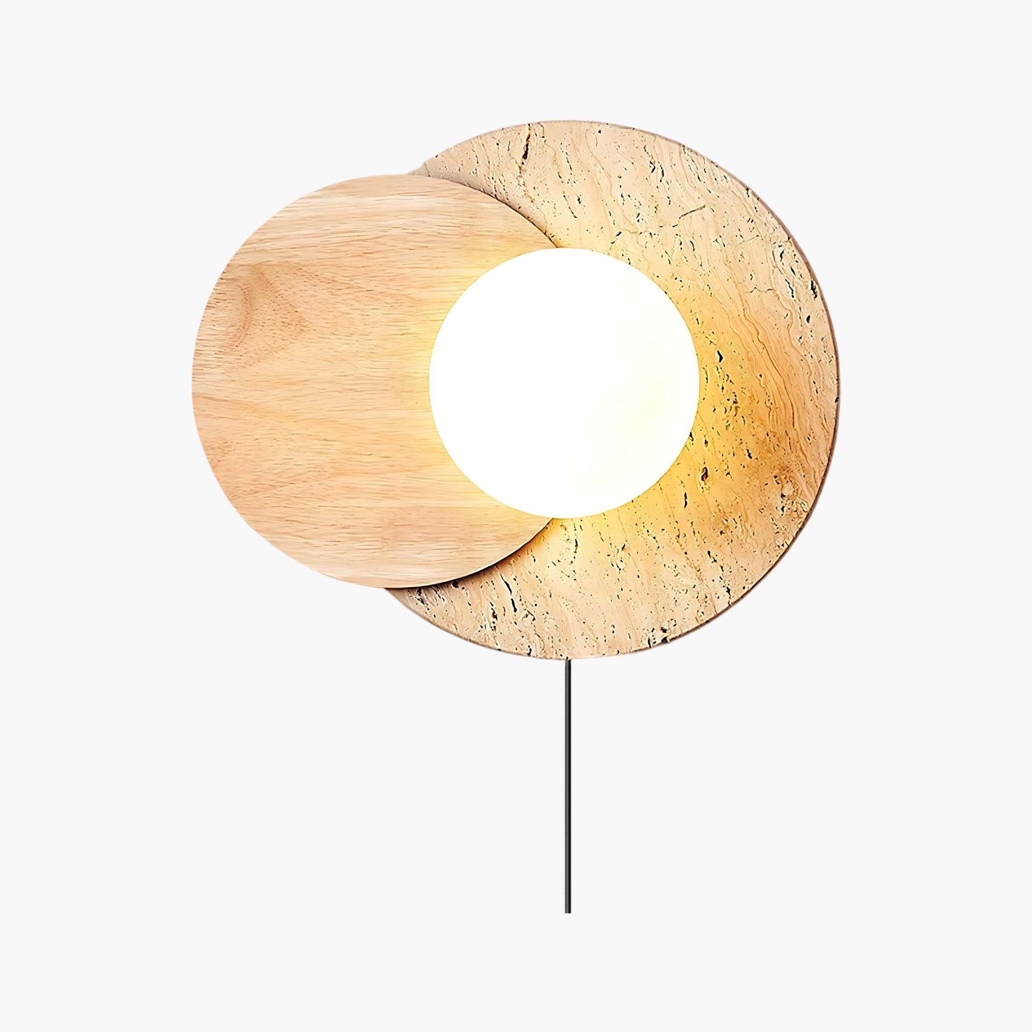 Lunar Eclipse Plug-in Modern Crystal Wall Lamp