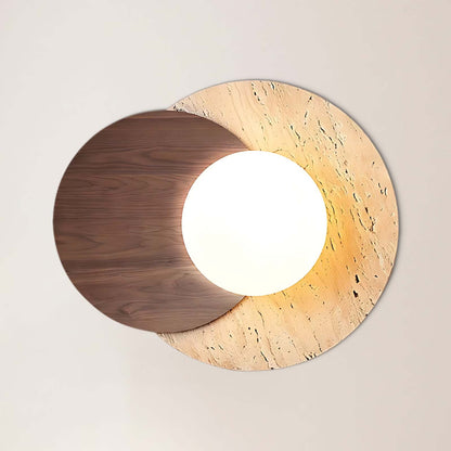 Lunar Eclipse Contemporary Crystal Wall Lamp