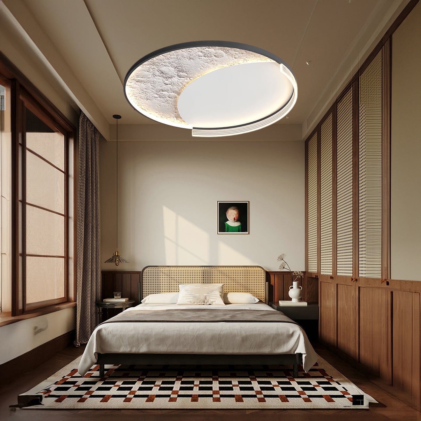 Lunar Led Modern Aluminum Ceiling Lamp