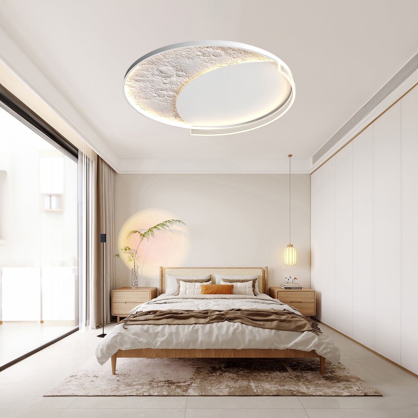 Lunar Led Modern Aluminum Ceiling Lamp