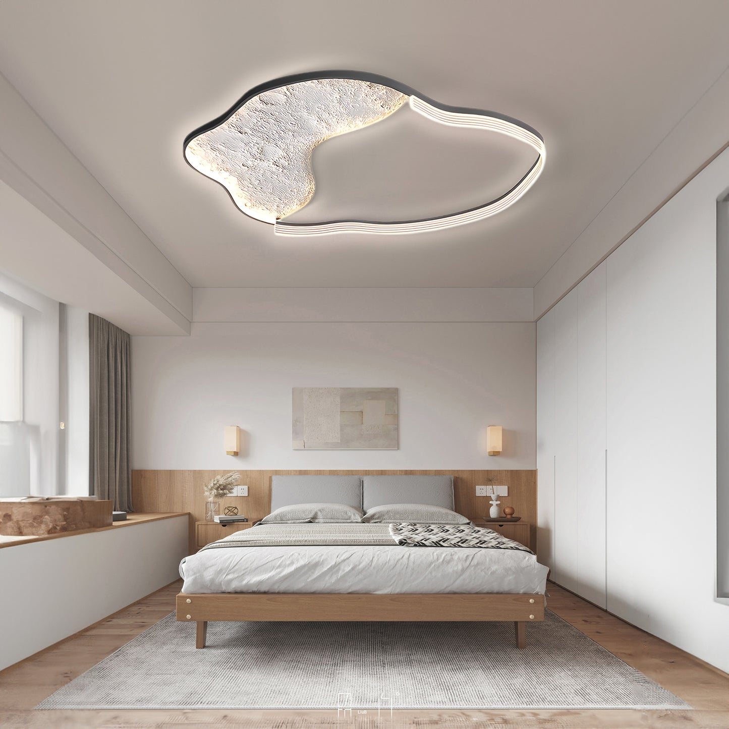 Lunar Led Modern Aluminum Ceiling Lamp