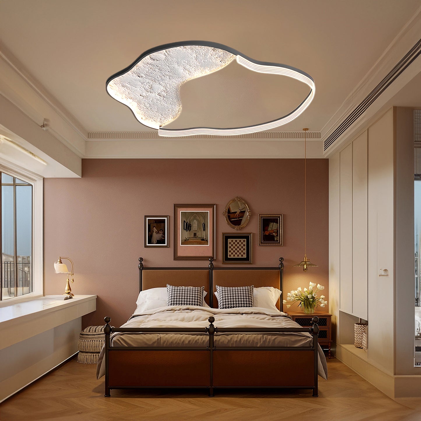 Lunar Led Modern Aluminum Ceiling Lamp