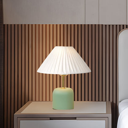 Lunitidal Vintage Wood Table Lamp