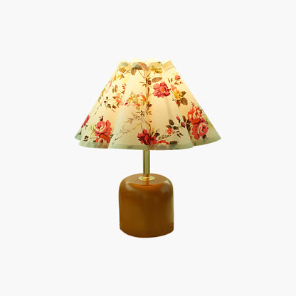 Lunitidal Vintage Wood Table Lamp