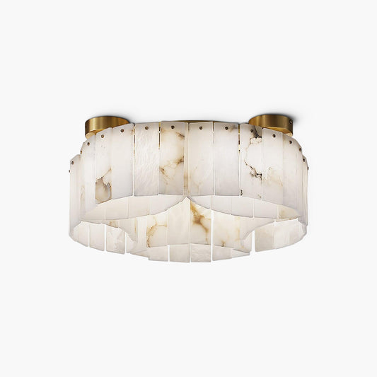 Luxe Alabaster Luxury Brass Ceiling Lamp