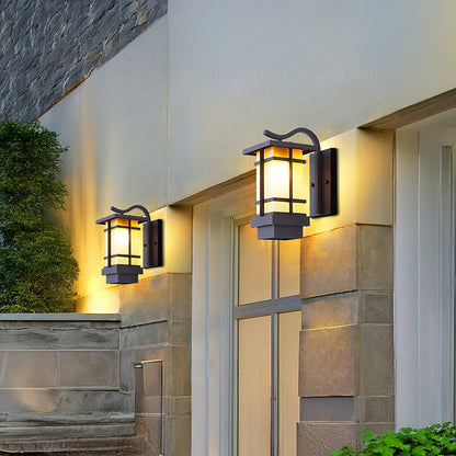 Madison Lantern Outdoor Traditional Crystal Wall Lamp