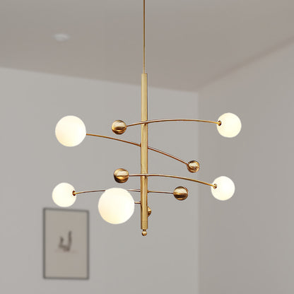 Magic Bean Minimalist Crystal Chandelier