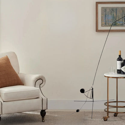 Mantis Arm Eclectic Metal Floor Lamp