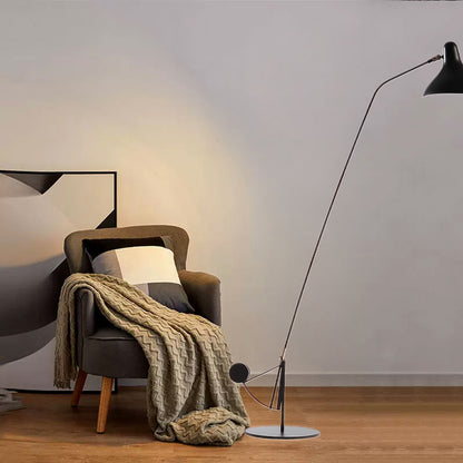 Mantis Arm Eclectic Metal Floor Lamp