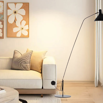 Mantis Arm Eclectic Metal Floor Lamp