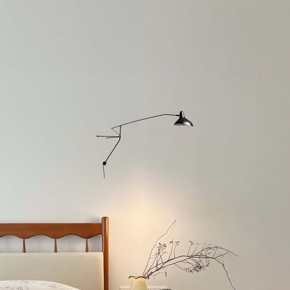 Mantis Arm Eclectic Metal Wall Lamp