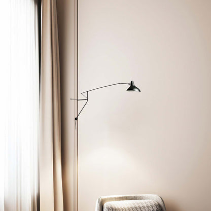 Mantis Arm Eclectic Metal Wall Lamp