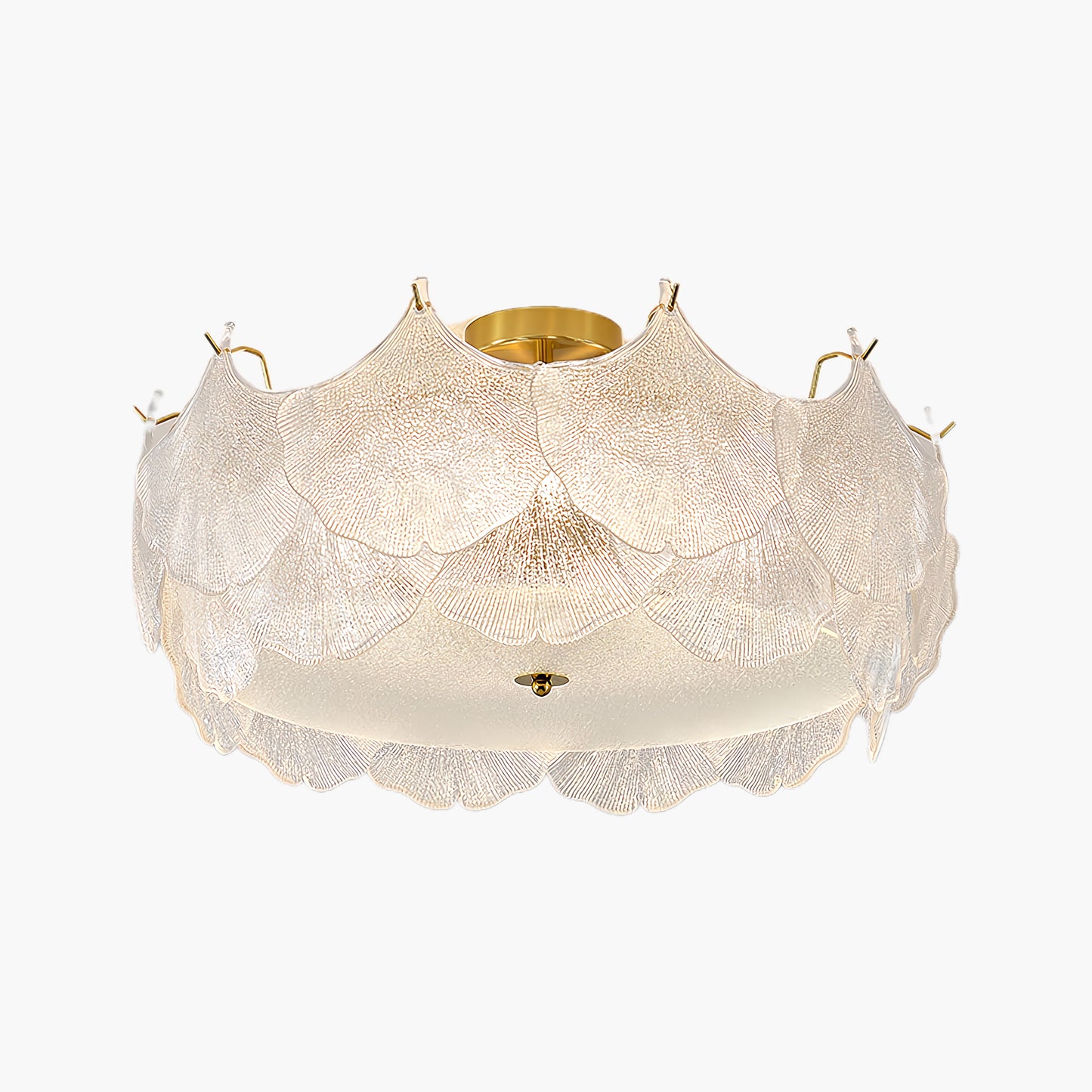 Maple Leaf Cluster Eclectic Crystal Ceiling Light