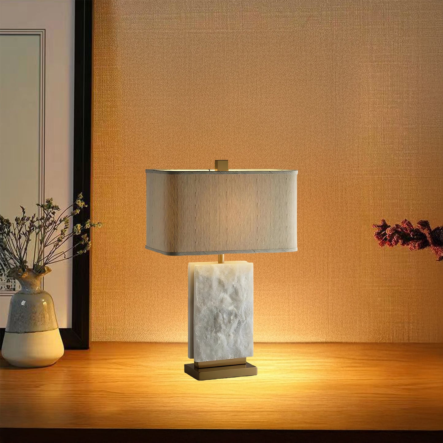 Marbi Eclectic Metal Table Lamp