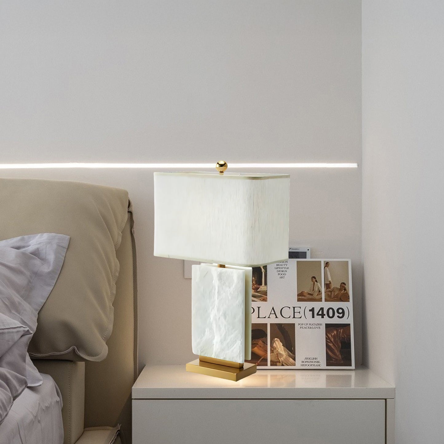 Marbi Eclectic Metal Table Lamp