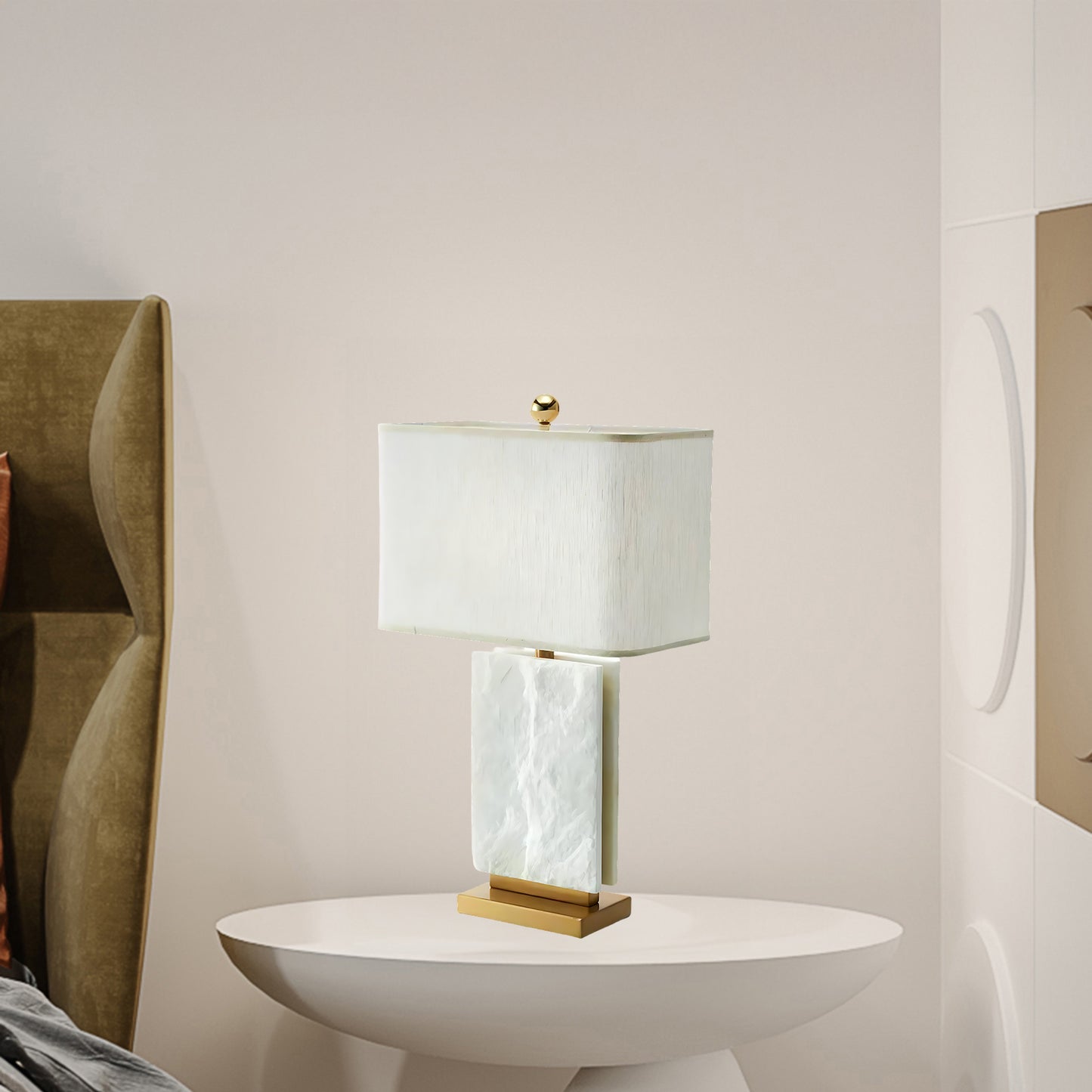 Marbi Eclectic Metal Table Lamp