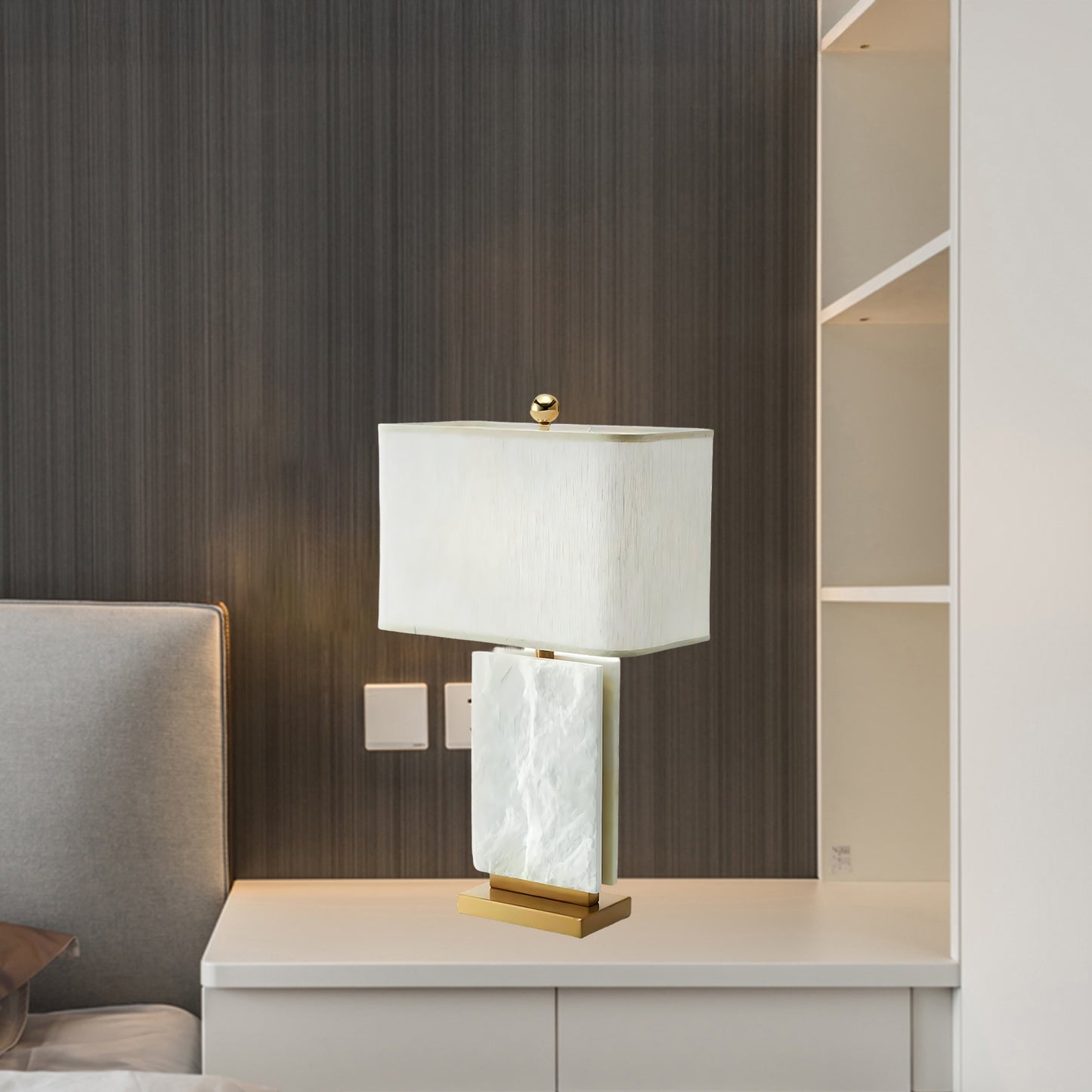 Marbi Eclectic Metal Table Lamp