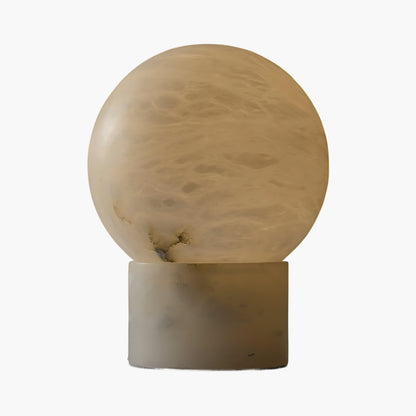 Marble Ball Eclectic Metal Table Lamp