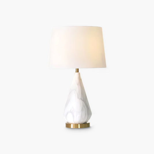 Marble Diamond Eclectic Metal Table Lamp