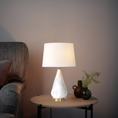 Marble Diamond Eclectic Metal Table Lamp