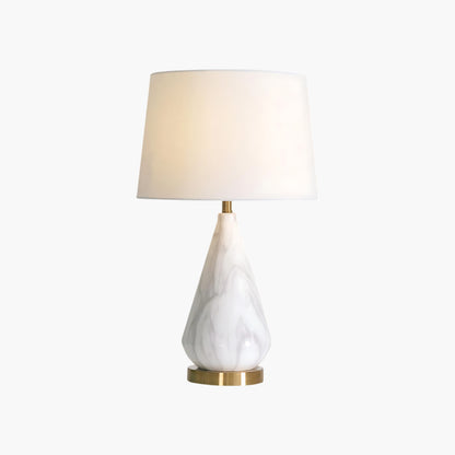 Marble Diamond Eclectic Metal Table Lamp