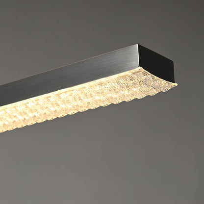 Marble Linear Contemporary Brass Pendant Lamp