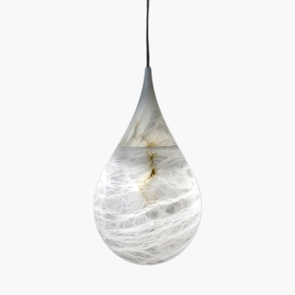 Marble Raindrop Minimalist Metal Pendant Light