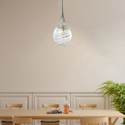 Marble Raindrop Minimalist Metal Pendant Light