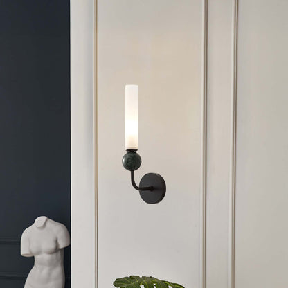 Marble Vertical Modern Brass Wall Lamp