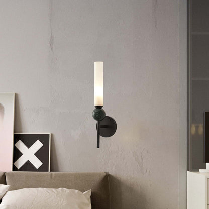 Marble Vertical Modern Brass Wall Lamp