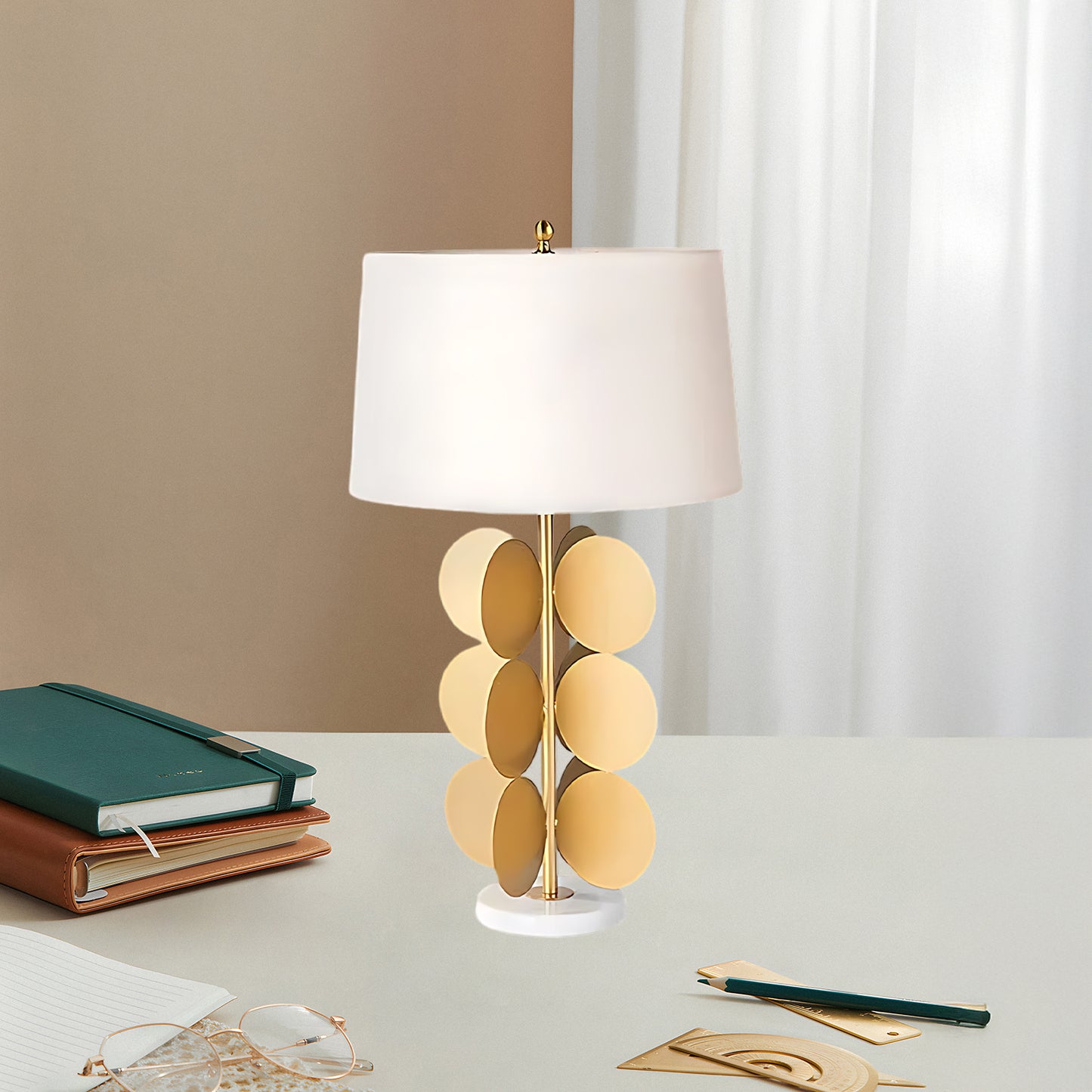 Mark Mcdowell Eclectic Metal Table Lamp