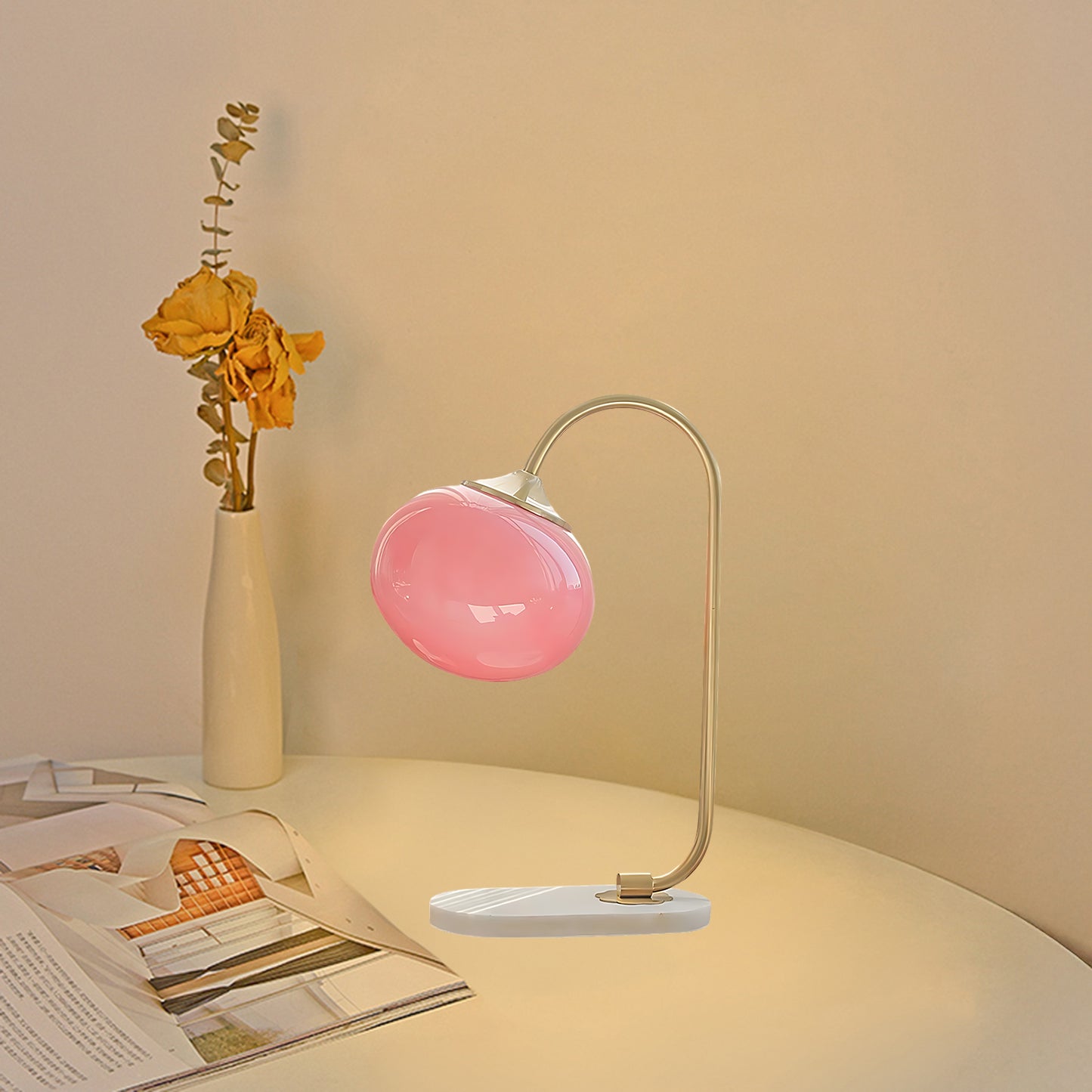 Marshmallow Modern Crystal Table Lamp